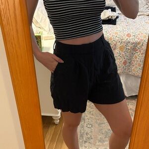 Abercrombie & Fitch High Waist Black Shorts